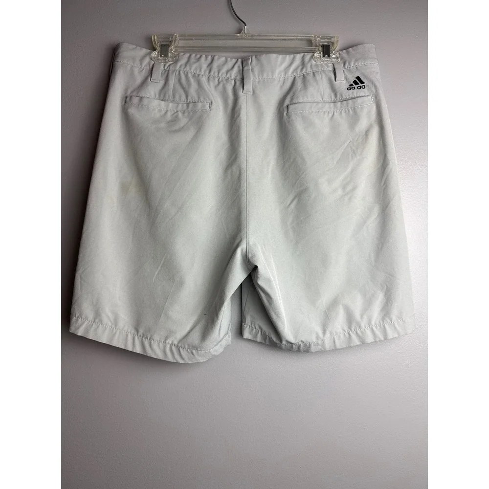 Adidas Golf Shorts Mens 34 Light Gray Good Performance Lightweight Active